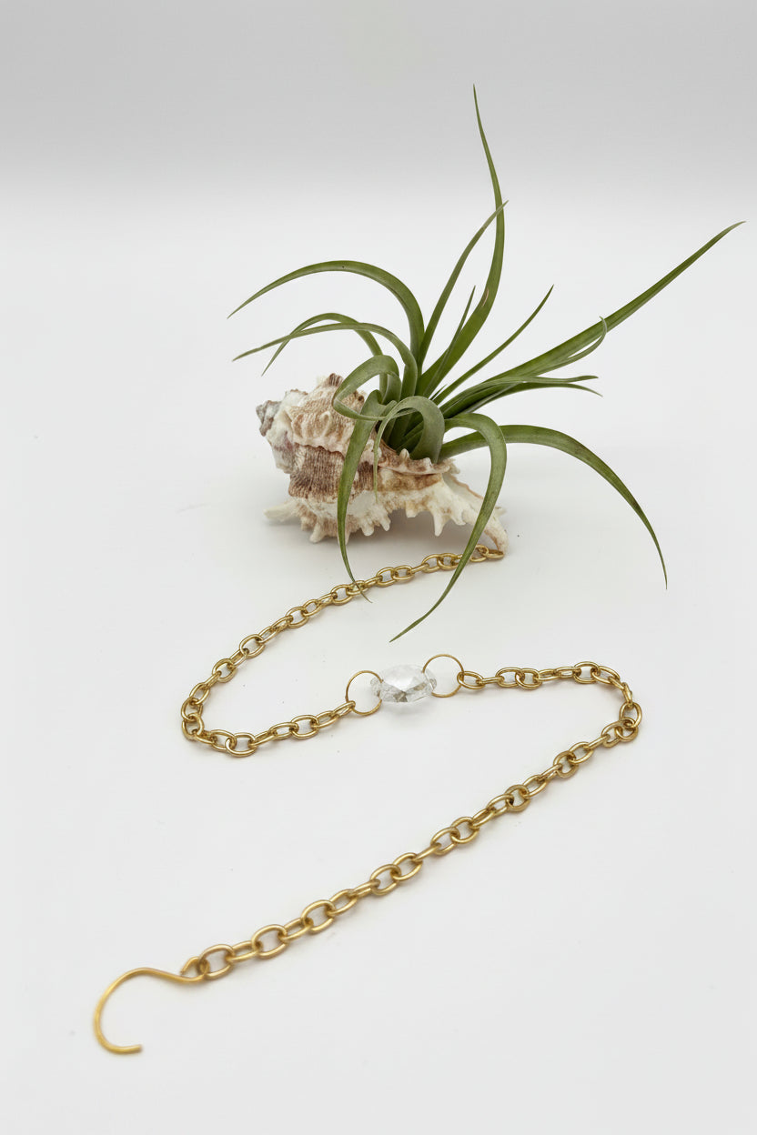 Suncatcher: Shell + Crystal ~ 18"-20"